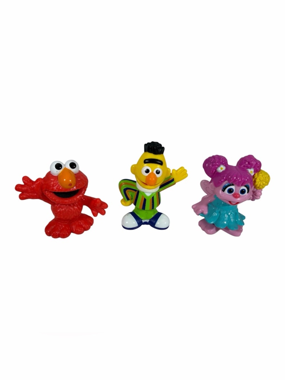 Sesame Street 3” Figures Set of 3 Elmo Bert Abby